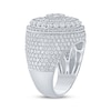 Thumbnail Image 2 of Men's KAY Lab-Grown Diamonds Circle Stepped Ring 5-1/4 ct tw 10K White Gold