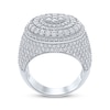 Thumbnail Image 3 of Men's KAY Lab-Grown Diamonds Circle Stepped Ring 5-1/4 ct tw 10K White Gold