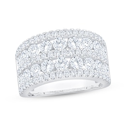 Adore Lab-Grown Diamonds Five-Row Anniversary Ring 3 ct tw 14K White Gold
