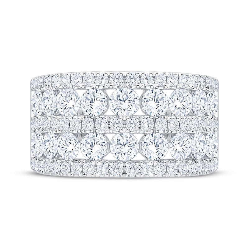 Main Image 3 of Adore Lab-Grown Diamonds Five-Row Anniversary Ring 3 ct tw 14K White Gold