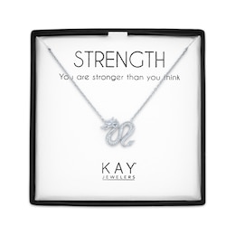 Dragon Necklace with Diamonds Sterling Silver 18"