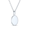 Thumbnail Image 4 of Good Luck Symbol Medallion Necklace with Diamonds Sterling Silver 18"
