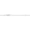 Thumbnail Image 4 of Lab-Created Opal & White Lab-Created Sapphire Heart Necklace Sterling Silver 18"