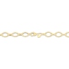Thumbnail Image 3 of Marquise-Shaped Link Bracelet Hollow 10K Yellow Gold 7.5"