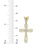 Thumbnail Image 3 of Men's Diamond Cross Charm 1/3 ct tw 10K Yellow Gold
