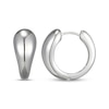Thumbnail Image 3 of Teardrop Huggie Hoop Earrings Sterling Silver