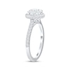 Thumbnail Image 2 of Lab-Grown Diamonds Round-Cut Halo Engagement Ring 1-1/2 ct tw 14K White Gold