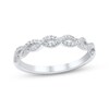 Thumbnail Image 1 of Adore Diamond Twist Anniversary Ring 1/5 ct tw 10K White Gold