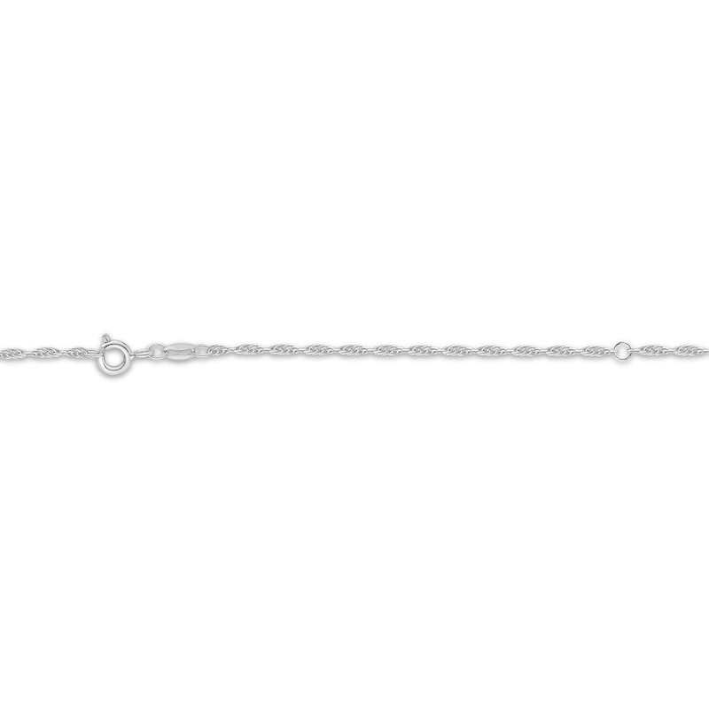 Main Image 3 of KAY Lab-Grown Diamonds Halo Necklace 1 ct tw 10K White Gold 18"