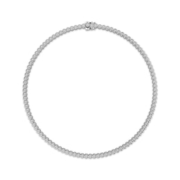 Diamond Tennis Necklace 1/2 ct tw Sterling Silver 17"