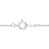 Thumbnail Image 3 of Princess-Cut Diamond Halo Necklace 1/2 ct tw 10K White Gold 18"