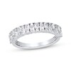 Thumbnail Image 1 of Adore Lab-Grown Diamonds Emerald-Cut & Round-Cut Two Row Anniversary Ring 1 ct tw 14K White Gold