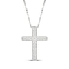 Thumbnail Image 1 of Diamond Cross Necklace 1/10 ct tw Sterling Silver