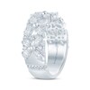 Thumbnail Image 2 of Monique Lhuillier Bliss Pear-Shaped, Marquise & Round-Cut Lab-Grown Diamond Anniversary Ring 2 ct tw 18K White Gold