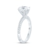 Thumbnail Image 2 of Monique Lhuillier Bliss Oval-Cut Lab-Grown Diamond Engagement Ring 2-5/8 ct tw 18K White Gold