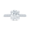 Thumbnail Image 4 of Monique Lhuillier Bliss Oval-Cut Lab-Grown Diamond Engagement Ring 2-5/8 ct tw 18K White Gold