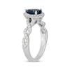Thumbnail Image 1 of Neil Lane Pear-Shaped London Blue Topaz & Diamond Twist Shank Engagement Ring 1/2 ct tw 14K White Gold