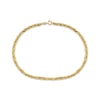 Thumbnail Image 0 of Diamond-Cut Three-Strand Singapore Chain Anklet 10K Yellow Gold 9.5"