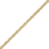 Thumbnail Image 1 of Diamond-Cut Three-Strand Singapore Chain Anklet 10K Yellow Gold 9.5"