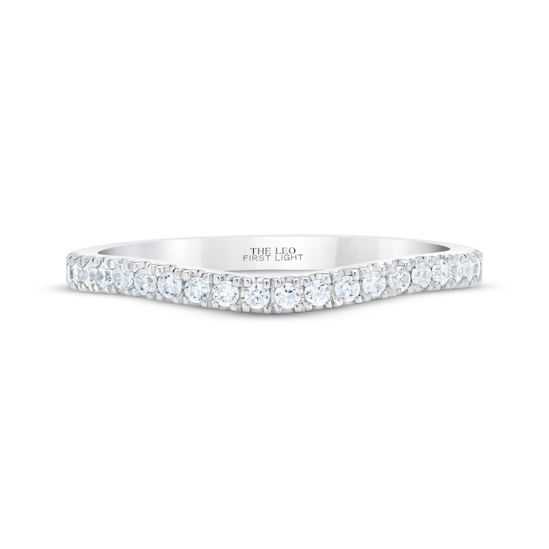 Main Image 3 of THE LEO First Light Diamond Wedding Band 1/4 ct tw 14K White Gold