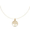 Thumbnail Image 1 of Diamond-Cut Tree of Life Necklace 10K Yellow Gold 18”