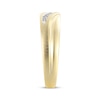 Thumbnail Image 1 of Men's Diamond Sculpted Wedding Band 1/15 ct tw 10K Yellow Gold