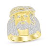 Thumbnail Image 1 of Men's Diamond Face of Christ Ring 3/4 ct tw 10K Yellow Gold