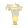 Thumbnail Image 2 of Men's Diamond Face of Christ Ring 3/4 ct tw 10K Yellow Gold