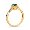 Thumbnail Image 3 of Le Vian Chocolate Twist Emerald Ring 1/3 ct tw Diamonds 14K Honey Gold