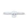 Thumbnail Image 3 of Certified Oval-Cut Diamond Engagement Ring 3/4 ct tw Platinum