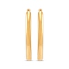 Thumbnail Image 2 of Polished Oval Tube Hoop Earrings 14K Yellow Gold 30mm