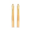 Thumbnail Image 1 of Polished Oval Tube Hoop Earrings 14K Yellow Gold 30mm