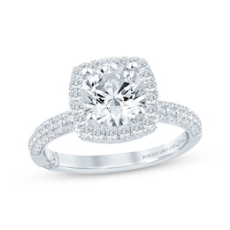 Monique Lhuillier Bliss Round-Cut Lab-Grown Diamond Engagement Ring 2-1/8 ct tw 18K White Gold