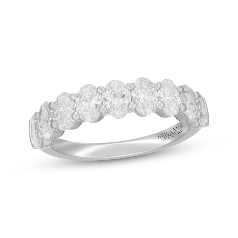 Main Image 1 of Neil Lane Artistry Oval-Cut Lab-Grown Diamond Anniversary Ring 2 ct tw 14K White Gold