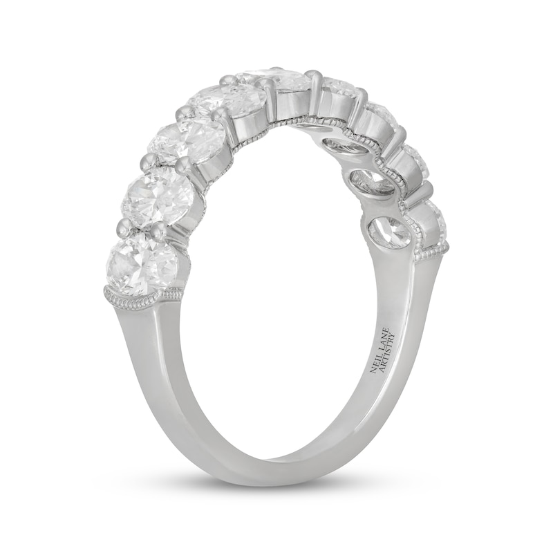 Main Image 2 of Neil Lane Artistry Oval-Cut Lab-Grown Diamond Anniversary Ring 2 ct tw 14K White Gold