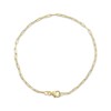 Thumbnail Image 3 of Heart-Shaped Lab-Created Ruby Paperclip Chain Bracelet 10K Yellow Gold 7.5"