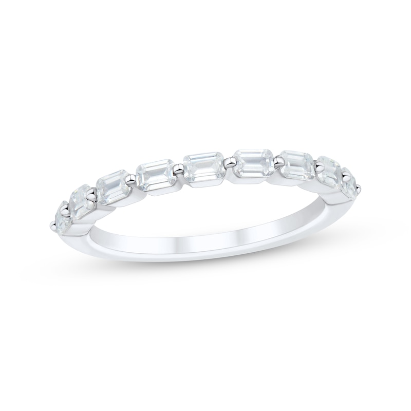 Main Image 1 of Adore Emerald-Cut Diamond Anniversary Ring 1/2 ct tw 14K White Gold