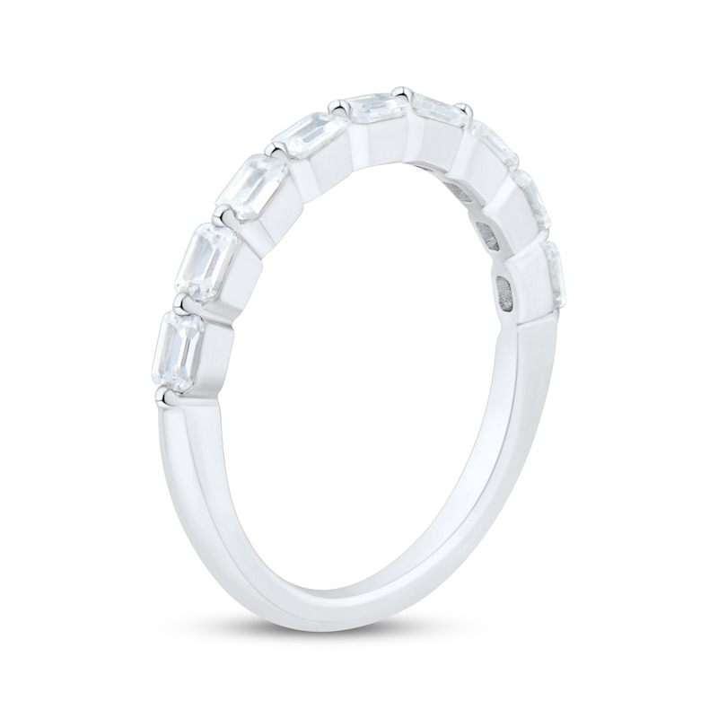 Main Image 2 of Adore Emerald-Cut Diamond Anniversary Ring 1/2 ct tw 14K White Gold