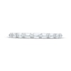 Thumbnail Image 3 of Adore Emerald-Cut Diamond Anniversary Ring 1/2 ct tw 14K White Gold