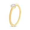 Thumbnail Image 2 of Adore Round-Cut Diamond Halo Engagement Ring 1/15 ct tw 14K Yellow Gold