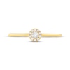 Thumbnail Image 3 of Adore Round-Cut Diamond Halo Engagement Ring 1/15 ct tw 14K Yellow Gold