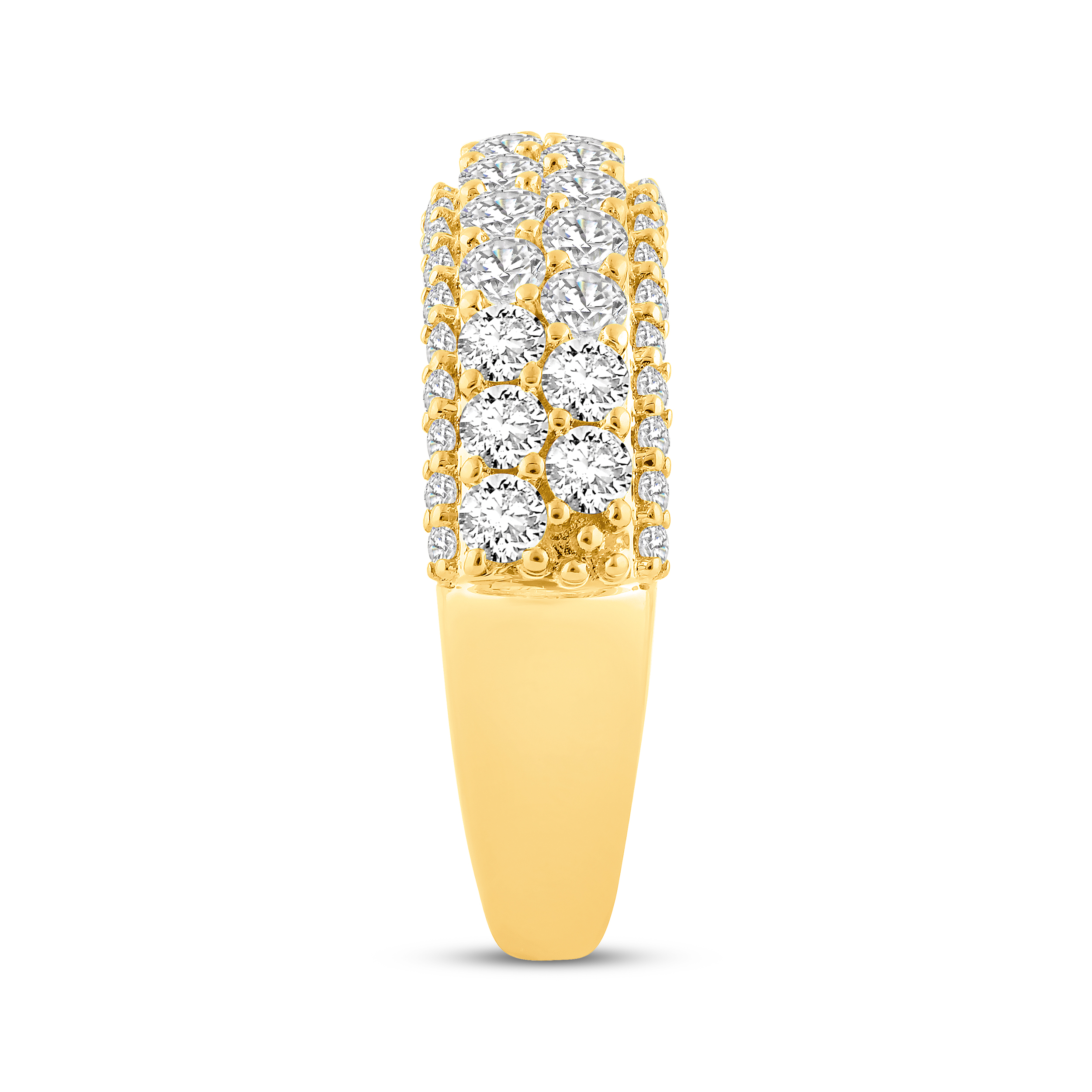 Main Image 2 of Adore Diamond Multi-Row Anniversary Ring 1-1/2 ct tw 10K Yellow Gold