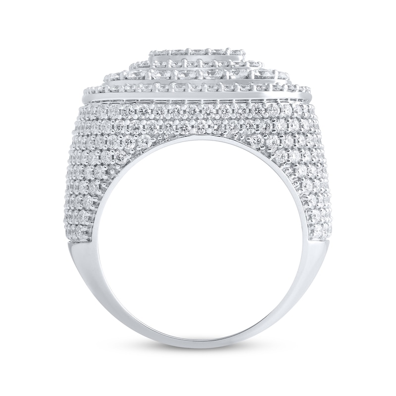 Main Image 3 of Men's KAY Lab-Grown Diamonds Cushion-Top Diamond Ring 5-3/4 ct tw 10K White Gold