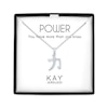 Thumbnail Image 1 of Power Symbol Necklace with Diamonds Sterling Silver 18"