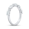 Thumbnail Image 2 of Adore Round and Emerald-Cut Diamond Anniversary Ring 1 ct tw 10K White Gold