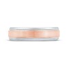 Thumbnail Image 3 of Men's Brushed Wedding Band 10K Two-Tone Gold 6mm