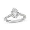 Thumbnail Image 1 of Neil Lane Premiere Pear-Shaped Diamond Halo Engagement Ring 1-1/8 ct tw 14K White Gold