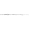 Thumbnail Image 4 of Chalcedony Bead & White Lab-Created Sapphire Cowboy Boot Necklace Sterling Silver 18"