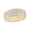 Thumbnail Image 1 of Men's Lab-Grown Diamond Five-Row Ring 1-1/2 ct tw 10K Yellow Gold