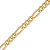 Thumbnail Image 3 of 5.6mm Diamond-Cut Figaro Chain Necklace 24K Yellow Gold Vermeil Sterling Silver 20"